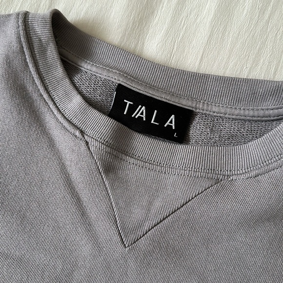 TALA Condo Cropped Sweatshirt in Storm Grey - Picture 6 of 8
